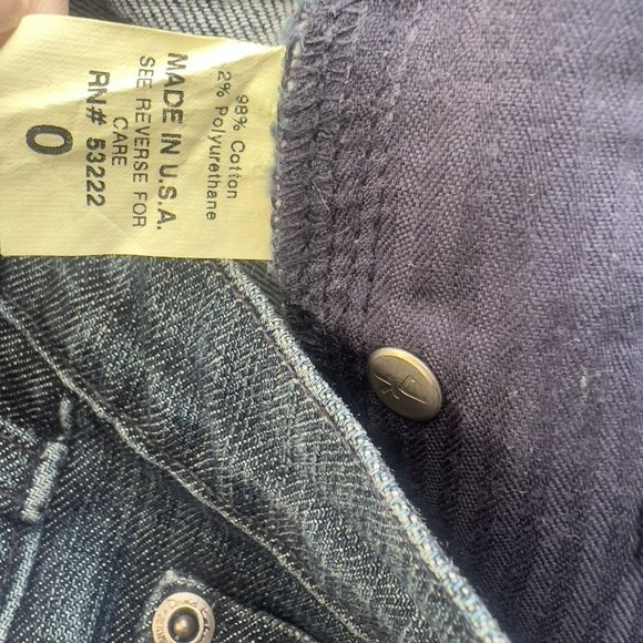 WOMEN BLUE DAVID KAHIM JEANS DENIM WEAR CUT#1176 STYLE 3500   Flex Ultra  SIZE 0 - Picture 10 of 11